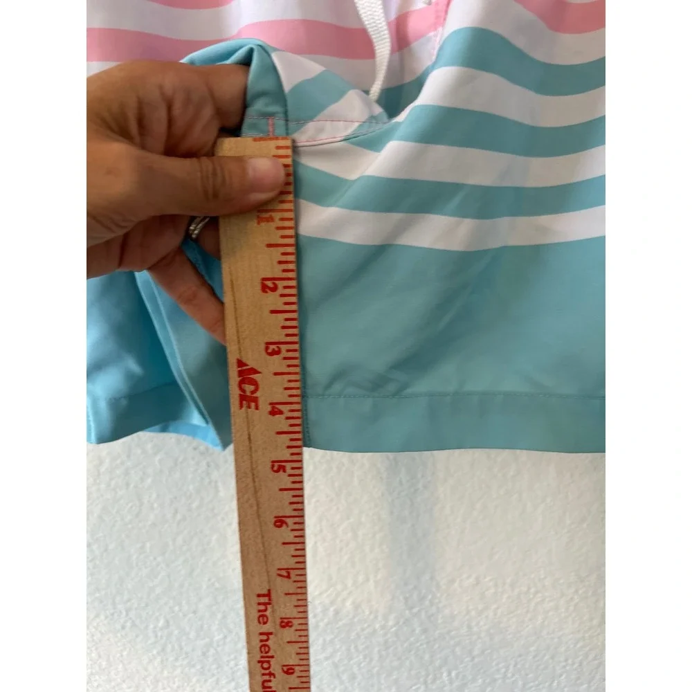 Chubbies Mens Pink Blue Striped Swim Trunks‎ 5.5 Inch Inseam Mesh Lined SZ SM